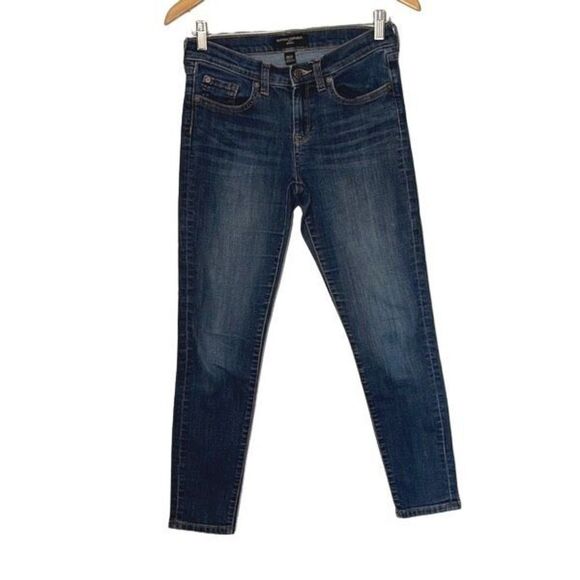 Banana Republic Denim - Banana Republic Women's Skinny Fit Jeans Stretch Mid‎ Rise Dark Wash Blue 26/2